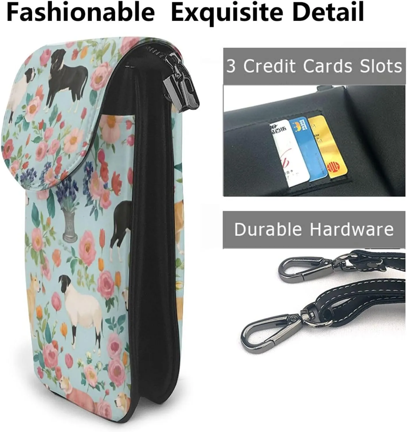 Anti-Theft Phone Shoulder Bag With Detachable Shoulder Strap For Outdoor