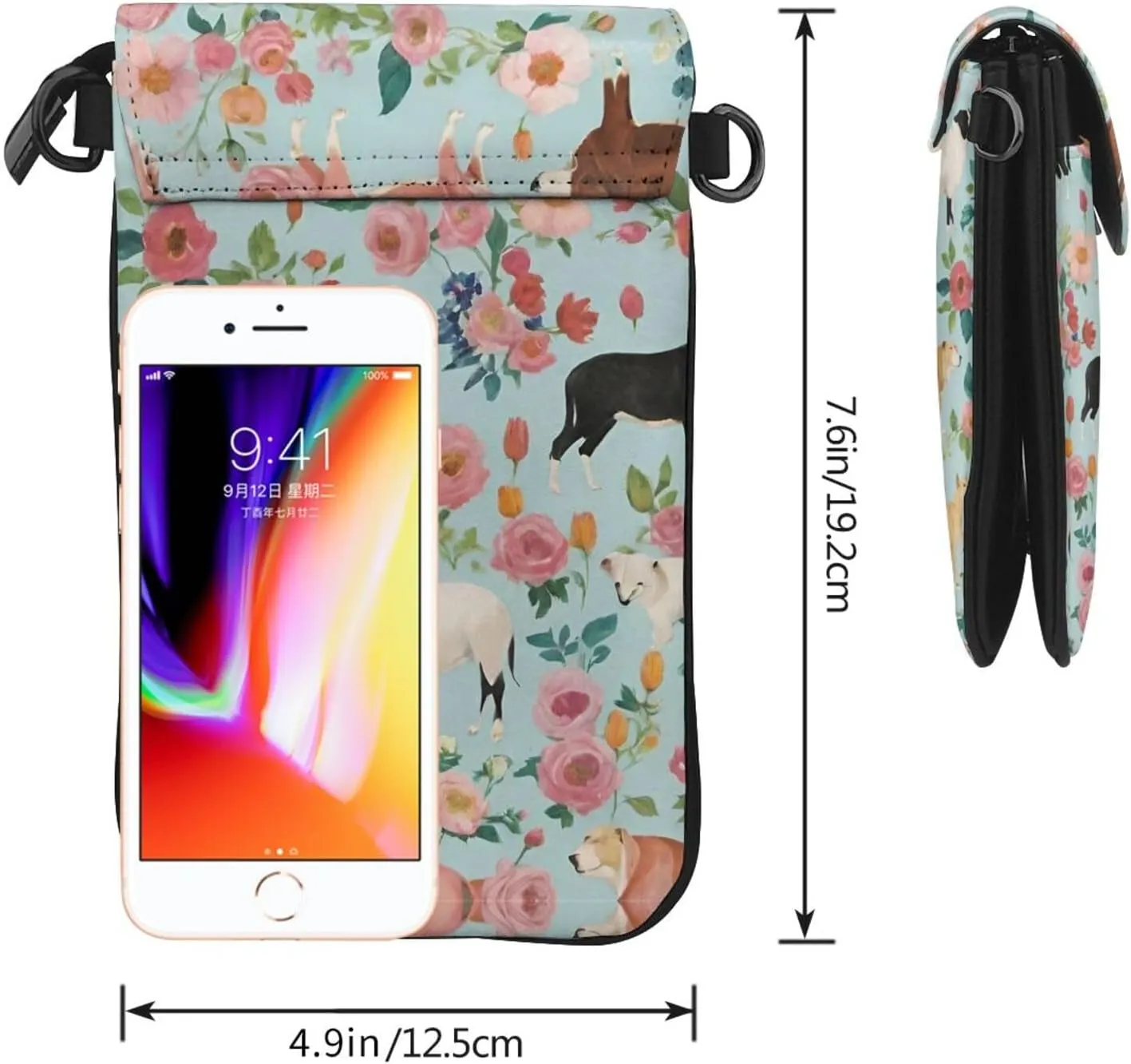 Anti-Theft Phone Shoulder Bag With Detachable Shoulder Strap For Outdoor