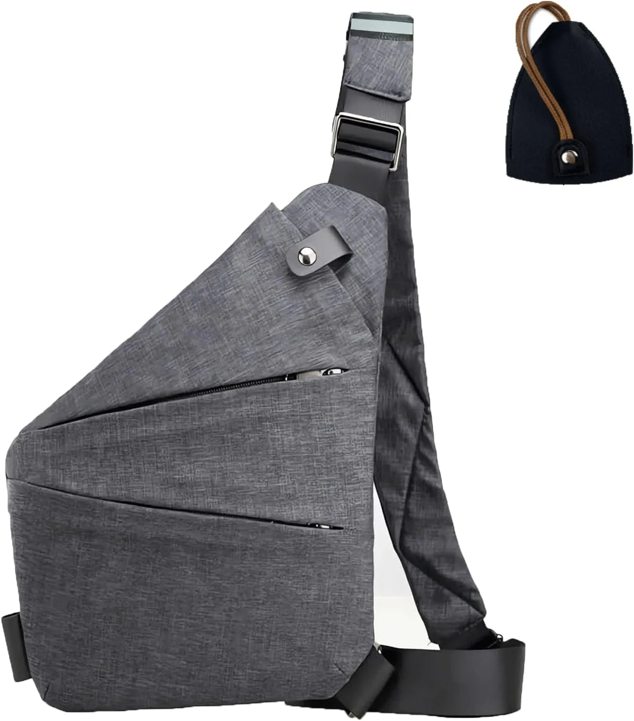 Anti Theft Travel Bag Crossbody,Plus Size Crossbody Bag Extra Long Strap,Multifunctional Large Capacity (grey,right shoulder)