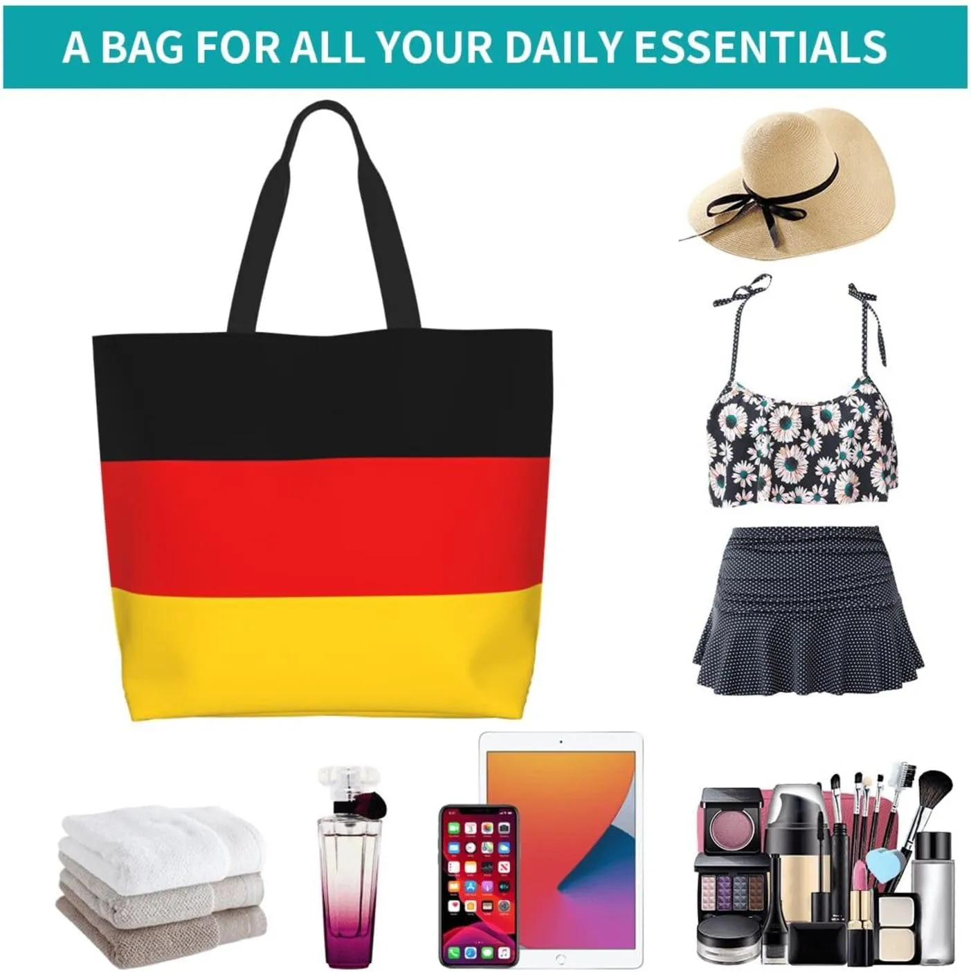 Antigua Barbuda Flag Women's Tote Bag Large Capacity Single Shoulder Bags Handbag for Shopping Work