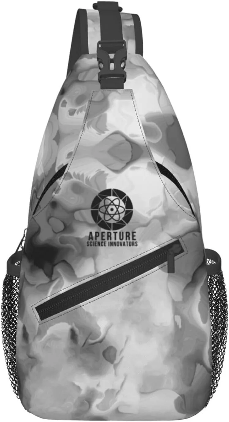Aperture Science Innovators Sling Bag Crossbody Backpack Shoulder Casual Daypack Bag for Men Women