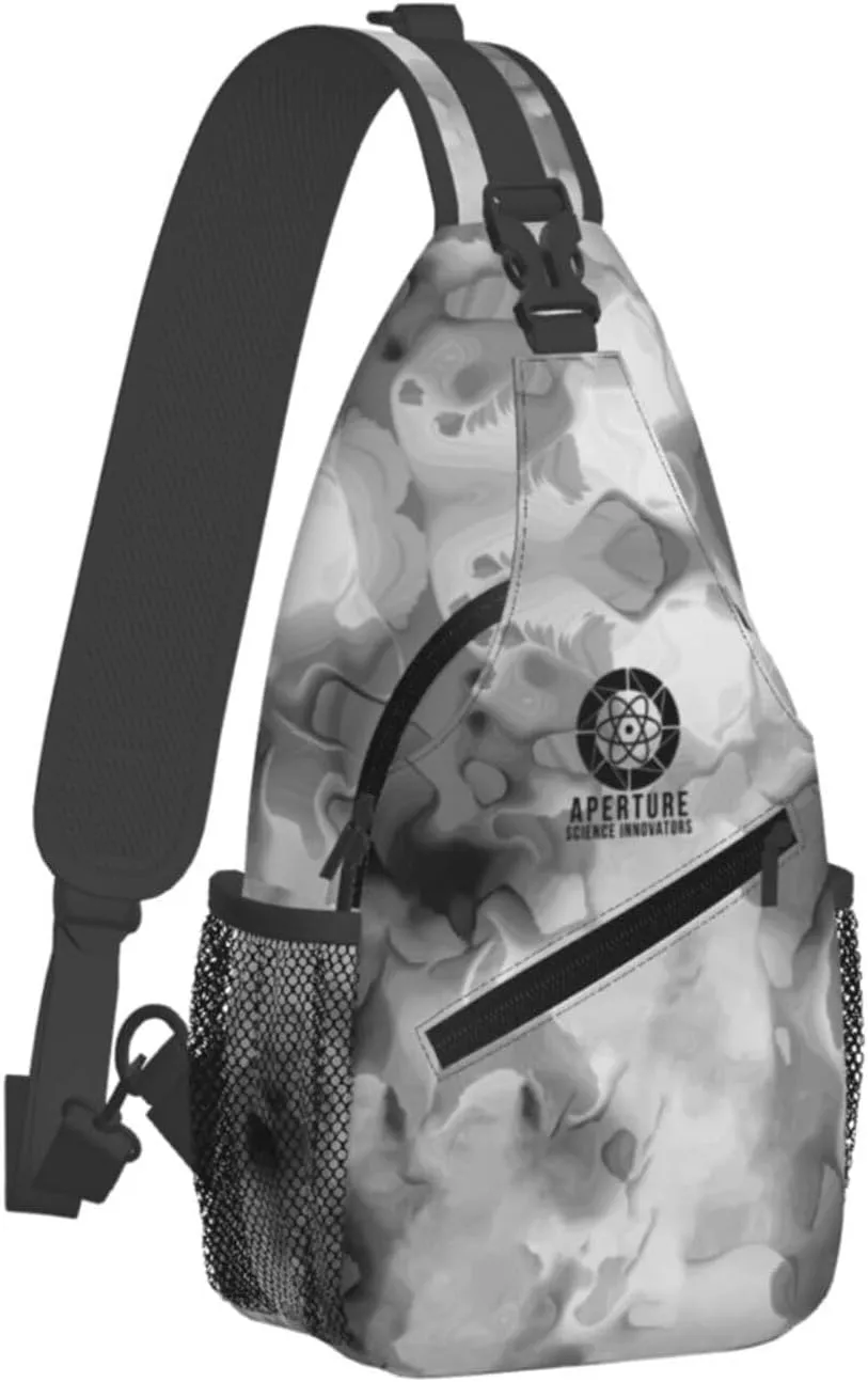Aperture Science Innovators Sling Bag Crossbody Backpack Shoulder Casual Daypack Bag for Men Women