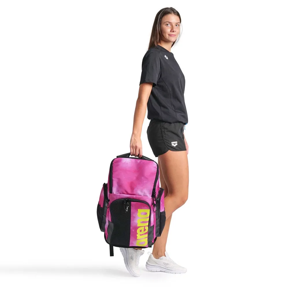 Arena Spiky III Backpack 45 L Allover Tie-Dye Pink