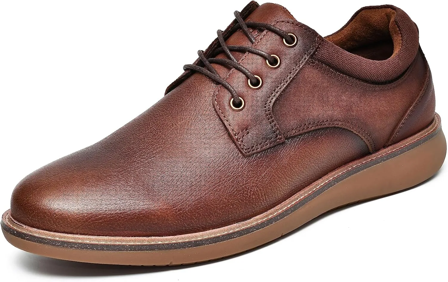 Arkbird Mens Casual Dress Shoes Fashion Sneaker Mens Leather Shoes Business Casual Shoes Men Brown Shoes