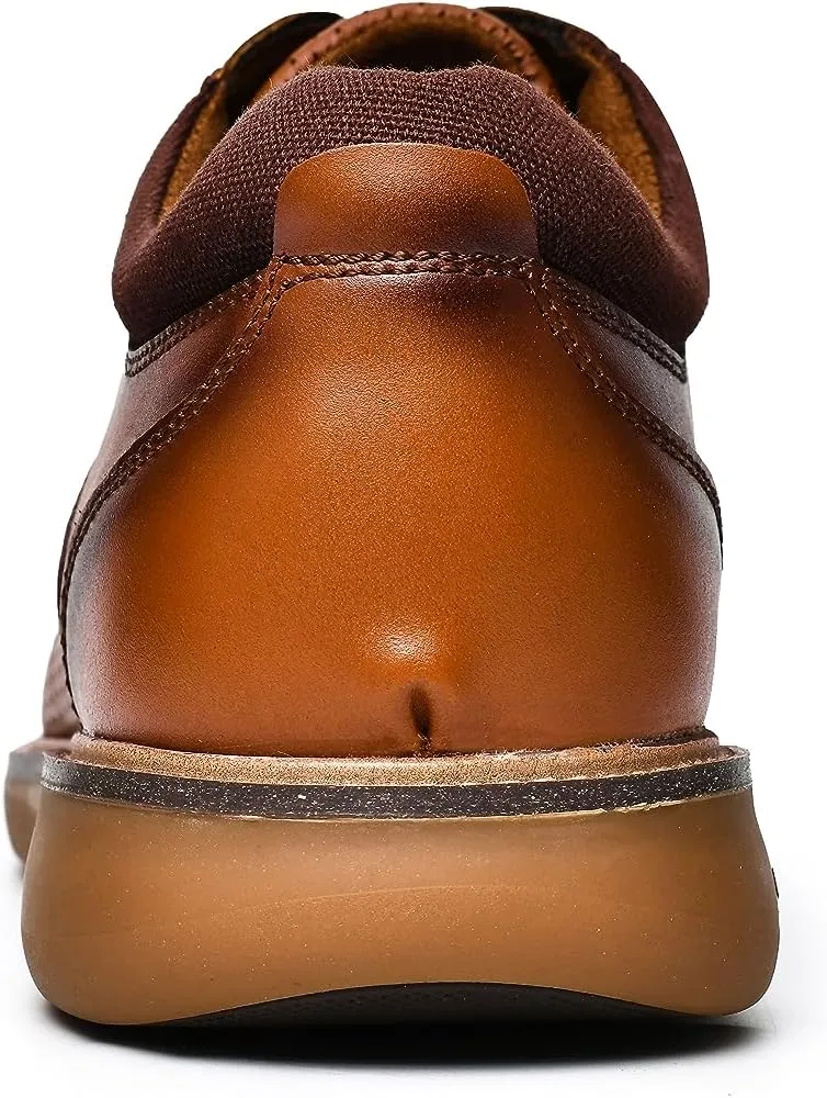 Arkbird Mens Casual Dress Shoes Fashion Sneaker Mens Leather Shoes Business Casual Shoes Men Brown Shoes
