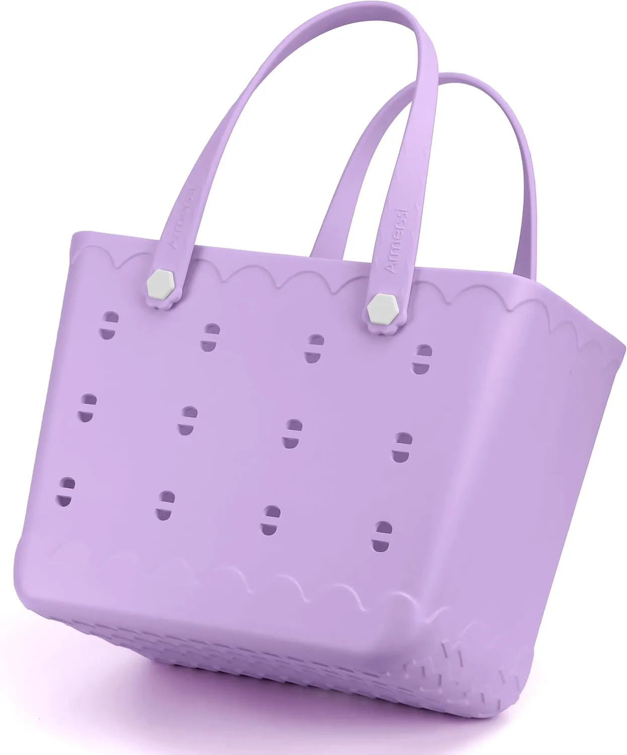 Armerssi Rubber Tote Bag For Women Large Rubber Beach Bag Waterproof Washable Handbag Durable Tote Bag Beach Swimming Travel