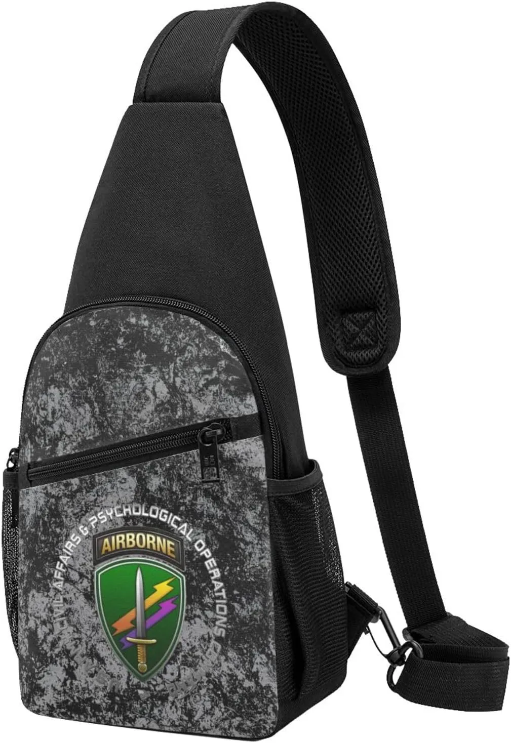 Army Civil Affairs and Psychological Operations Command Airborne Sling Bag Crossbody Backpack Shoulder Casual Daypack Bags for Men