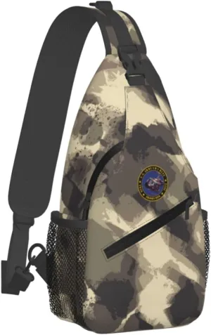 Army UH-1 Huey Tribute Sling Bag for Men, Small Crossbody Sling Bags, Mini Water Resistant Shoulder Daypack for Travel, Anti Thief Chest Bag for Hiking