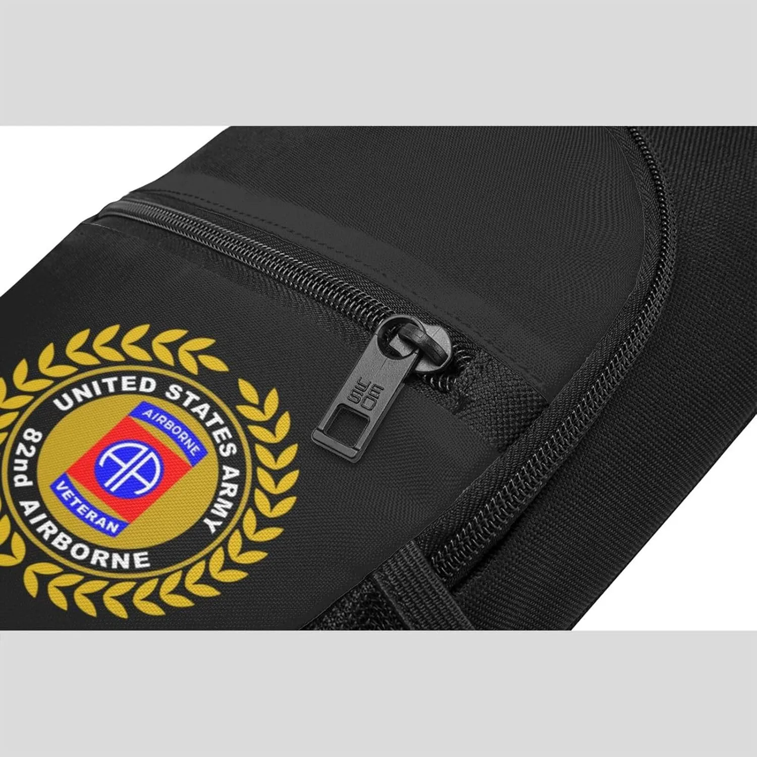 Army Veteran 82nd Airborne Sling Bag Crossbody Backpack Shoulder Casual Daypack Bags for Men