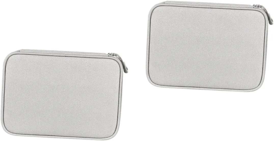 ARTIBETTER 2pcs Organizer for Tech Bag Portable Charger Bag Breathable and Practical Material