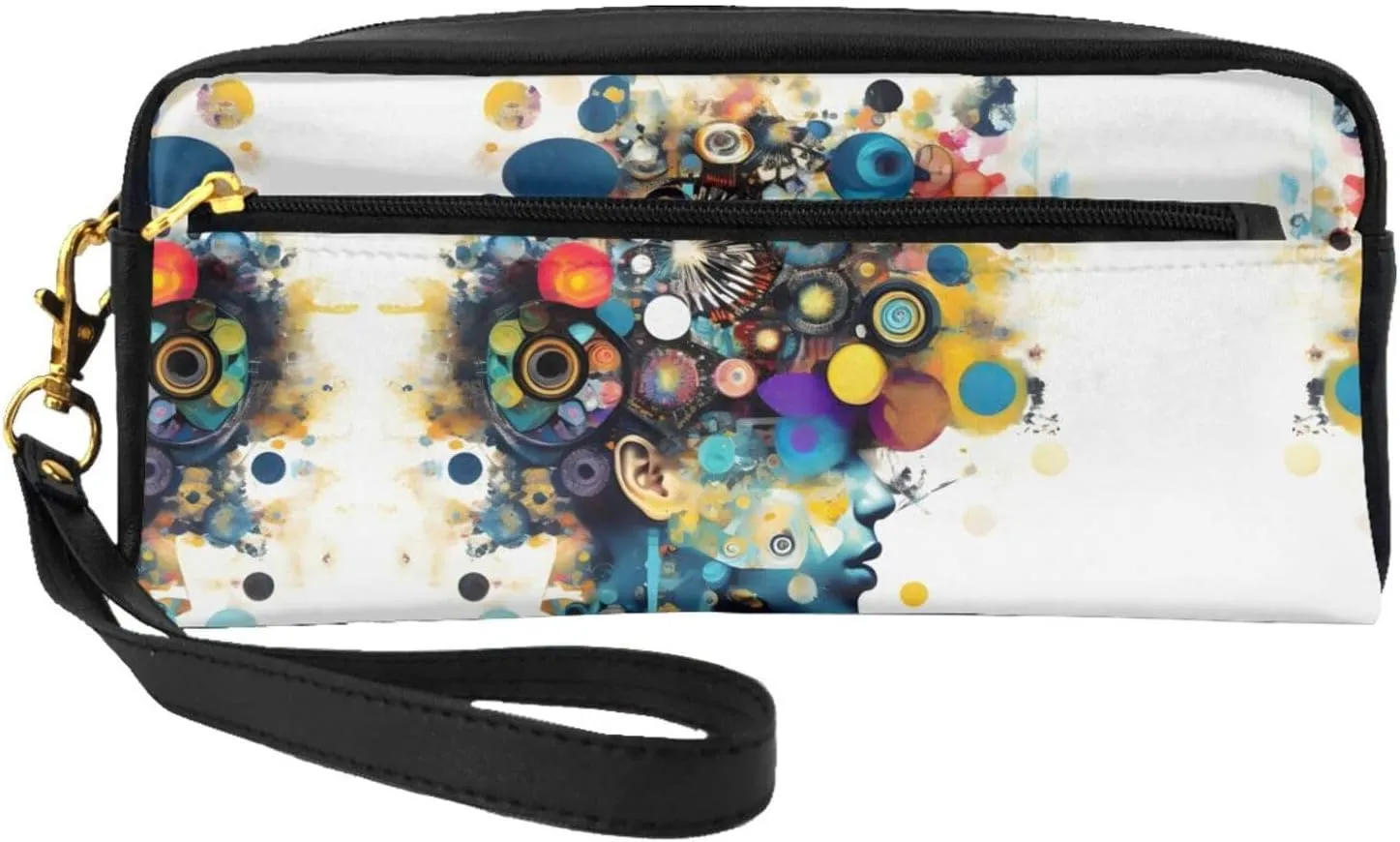 Artificial Intelligence Brain Print Cosmetic Makeup Bag â€“ Travel Toiletry Organizer, Perfect for Women's Storage and Business Trips