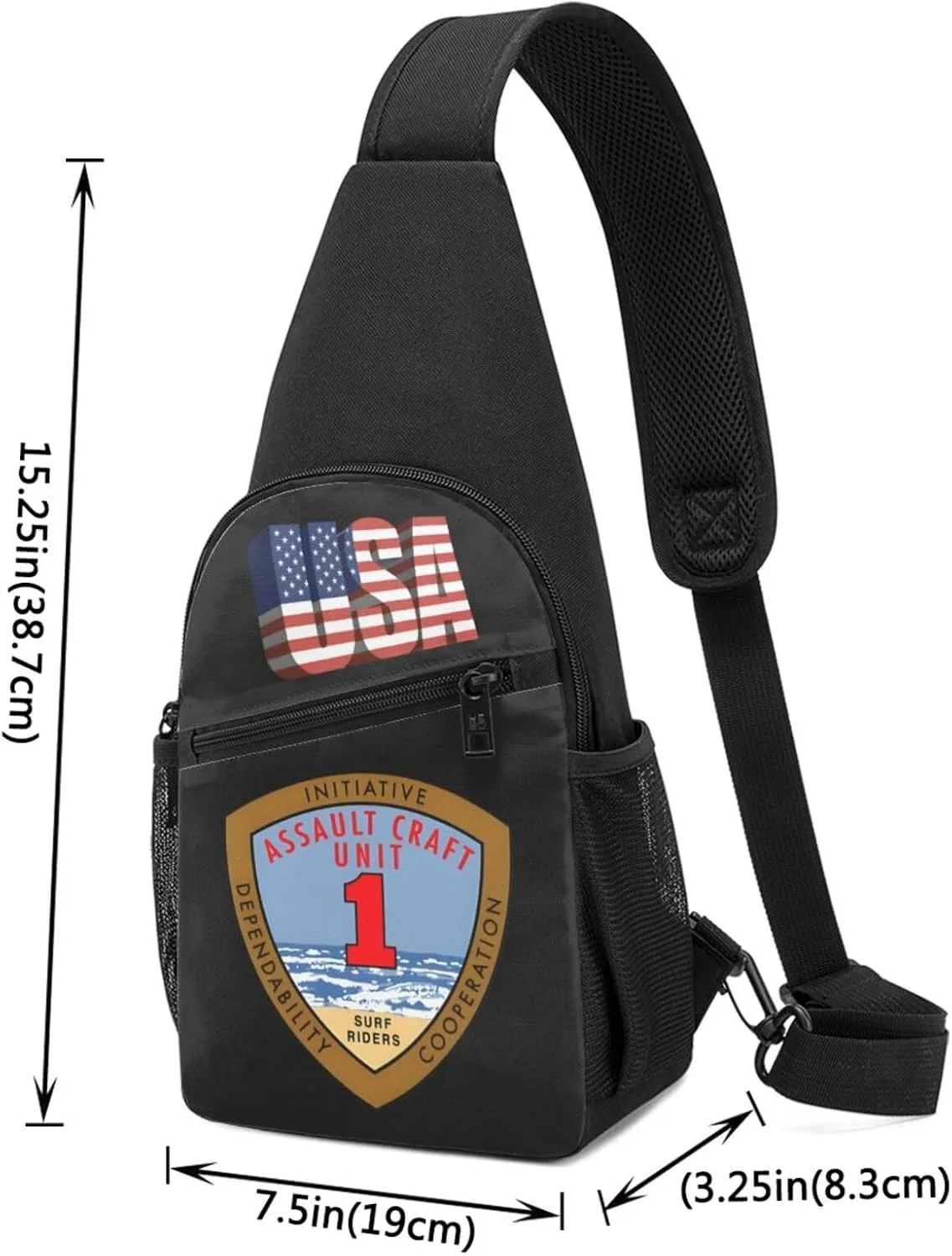 Assault Craft Unit 1 (ACU-1)，Fashion One-Shoulder Bag，Anti-Theft Crossbody Shoulder Chest Bag
