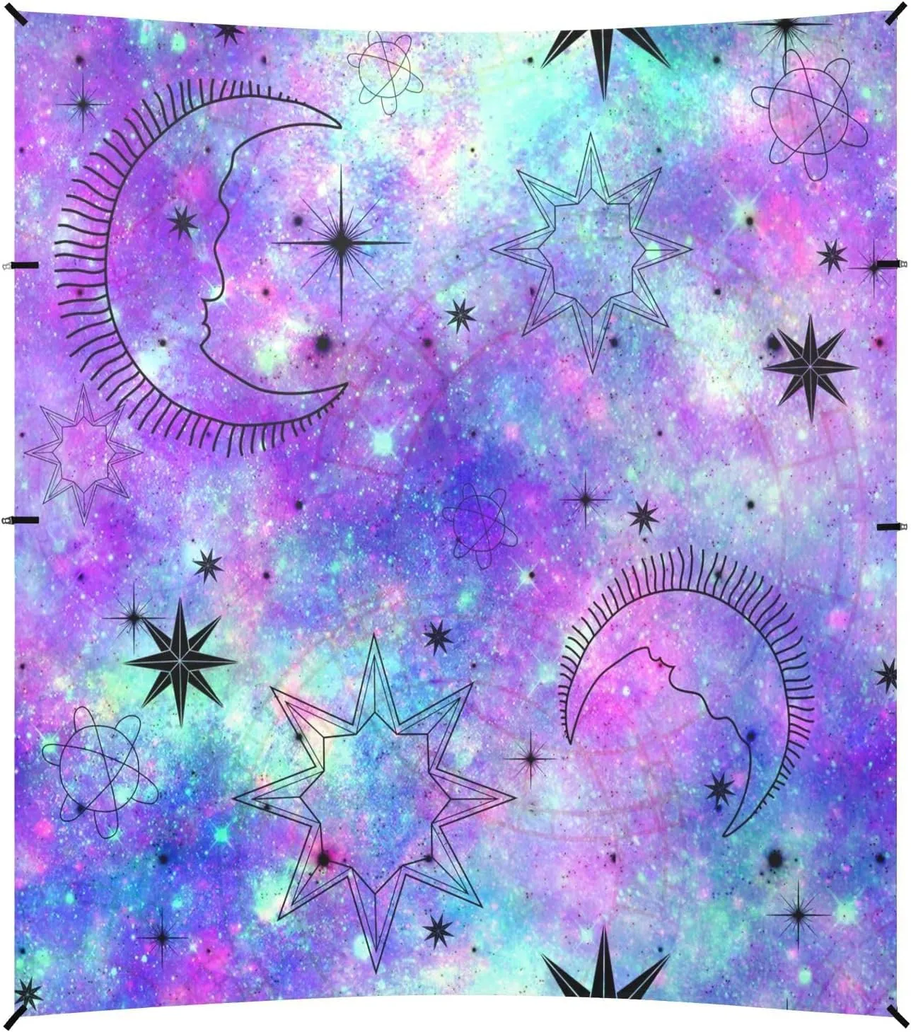 Astrological Galaxy Beach Tent Camping Sun Shelters Portable Outdoor Canopy Sun Shade for Camping Trips Fishing Backyard Fun or Picnics Easy Setup with Carrying Bag