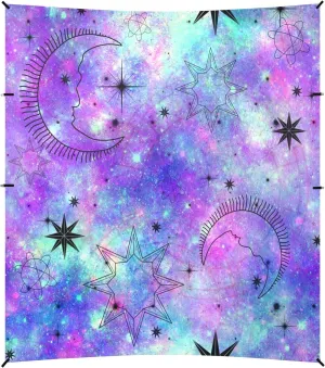 Astrological Galaxy Beach Tent Camping Sun Shelters Portable Outdoor Canopy Sun Shade for Camping Trips Fishing Backyard Fun or Picnics Easy Setup with Carrying Bag