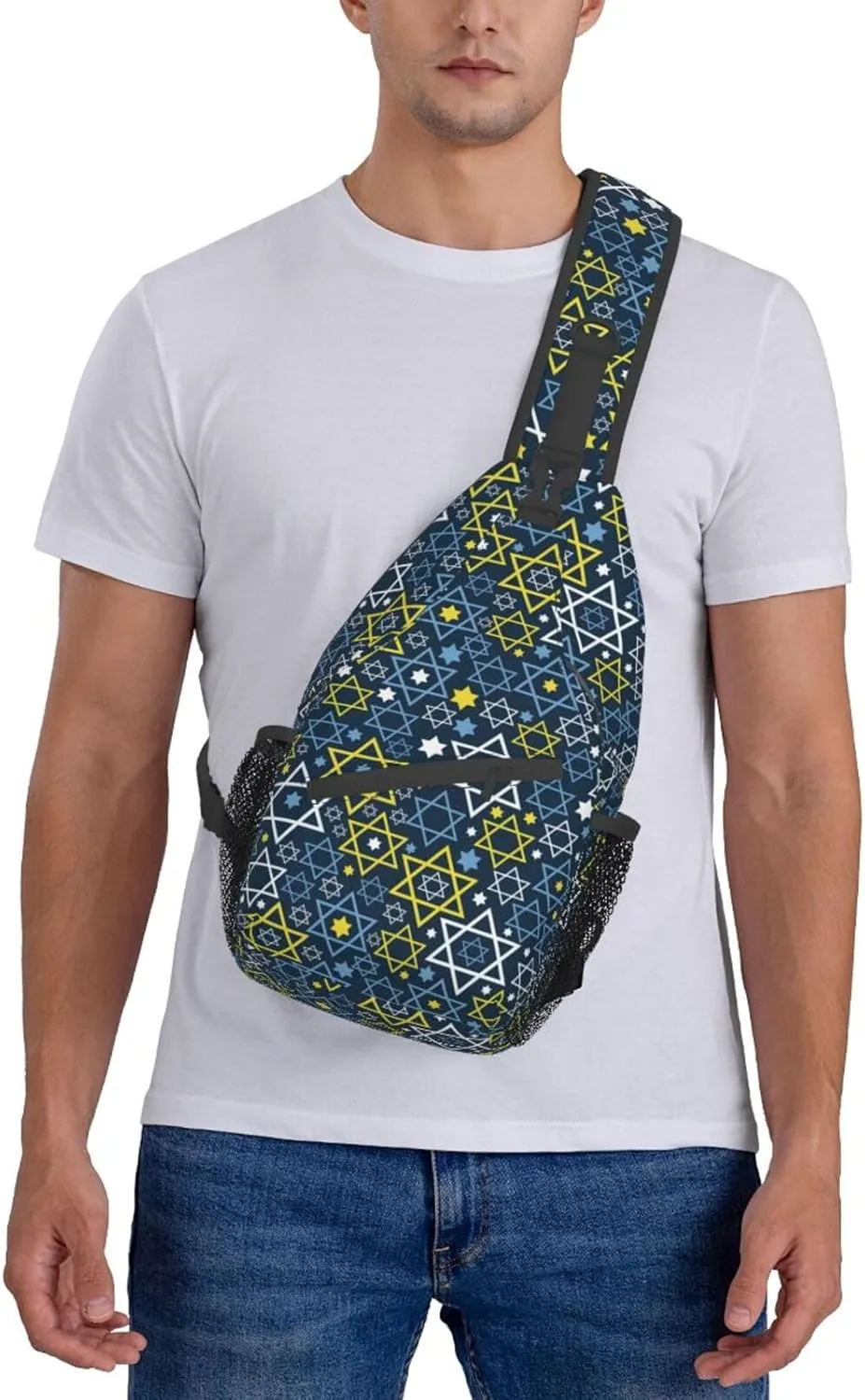 ASYG Israel Sling Bag Israel Crossbody Chest Daypack Casual Backpack Israel Shoulder Bag Israel Flag Bag