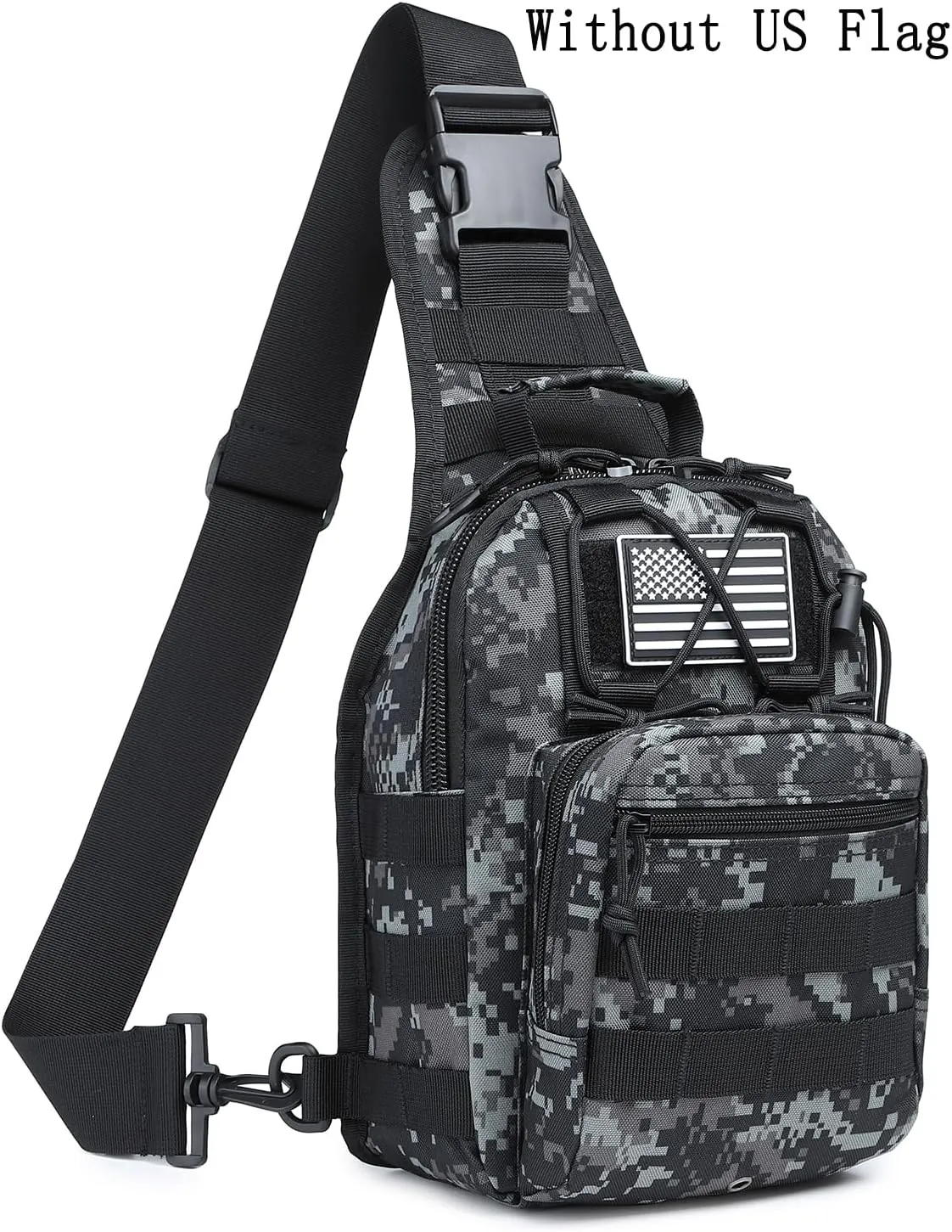 ATBP Small Tactical Sling Backpack Bag for Men Military Shoulder Bag Pack EDC Crossbody Bag for Hiking 7 Liters