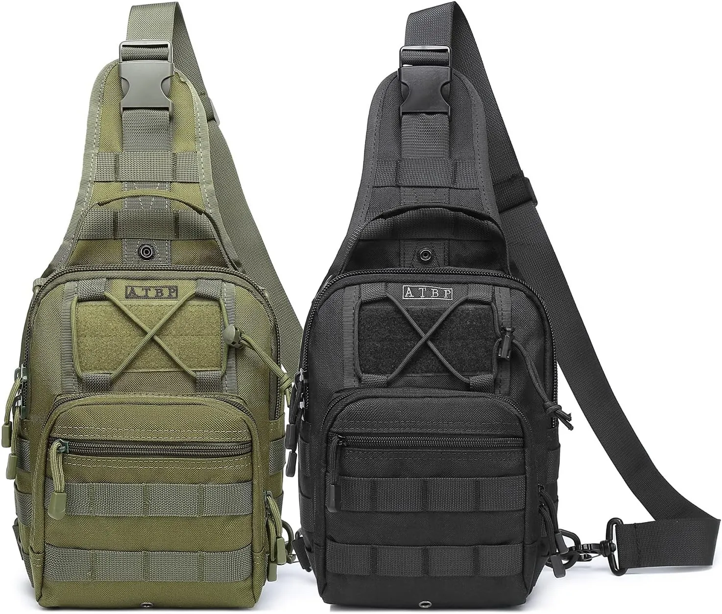 ATBP Small Tactical Sling Backpack Bag Pack for Men Military Shoulder Bag Molle Crossbody Bag for Hiking 6 Liters