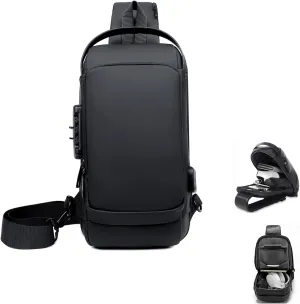 Auricz Bag, New Carbon Fiber Streamline Anti-Theft Sling Bag, Sports Crossbody Anti-Theft Shoulder Bag