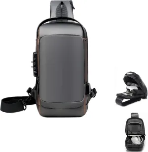 Auricz Bag, New Carbon Fiber Streamline Anti-Theft Sling Bag, Sports Crossbody Anti-Theft Shoulder Bag