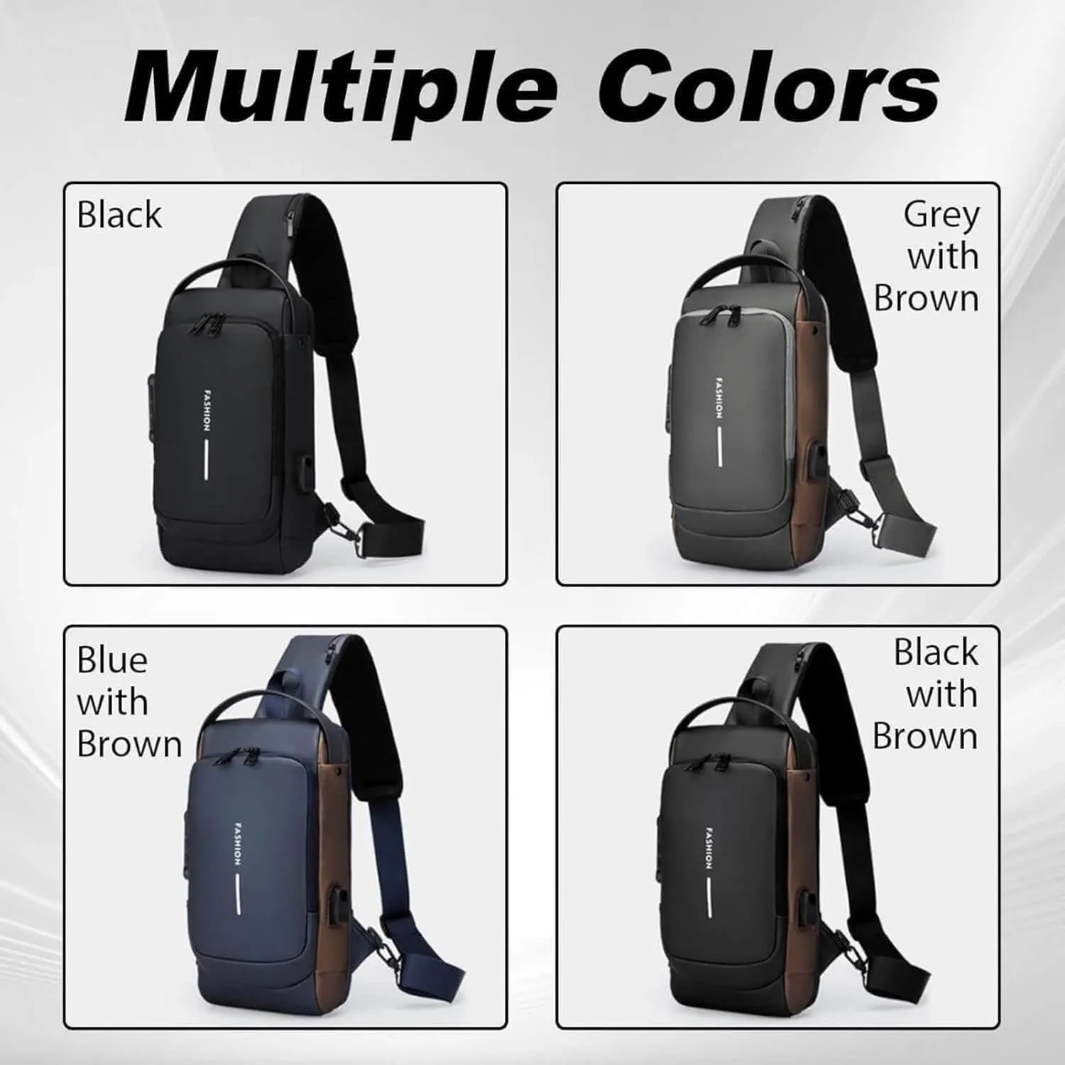 Auricz Bag, New Carbon Fiber Streamline Anti-Theft Sling Bag, Sports Crossbody Anti-Theft Shoulder Bags, Waterproof