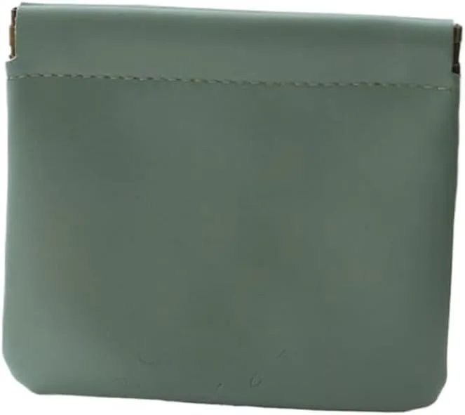 Automatic Closing Makeup Bag, Glasses Storage Bag, Change Bag, Card Bag, Lipstick Storage Small Bag(Gray)