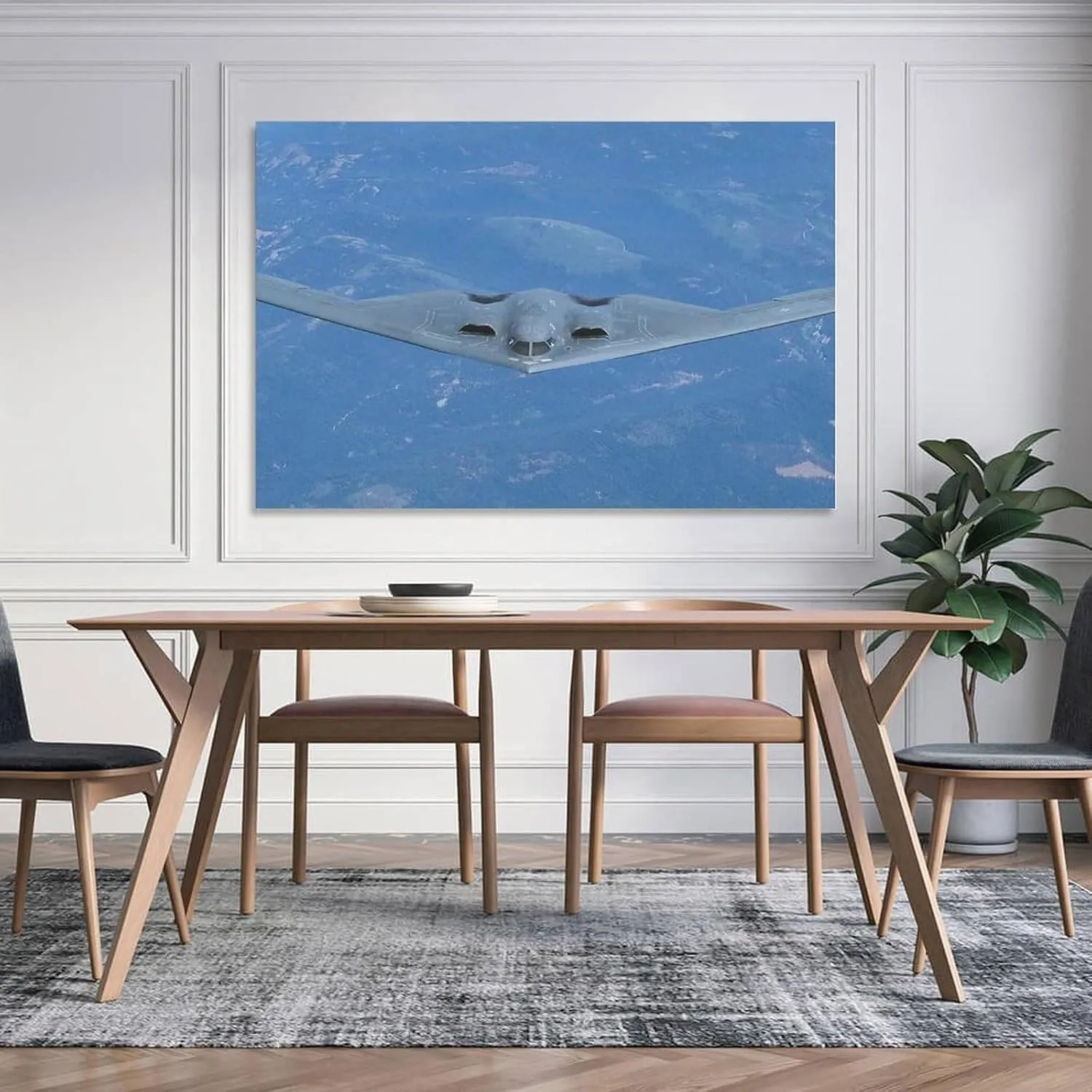 Aviation Wall Decor Northrop-Grumman B-2 Spirit Bomber Art Print Poster (13) Artworks Picture Print Poster Wall Art Painting Canvas Decor Home Posters Decorative 20x30inch(50x75cm)