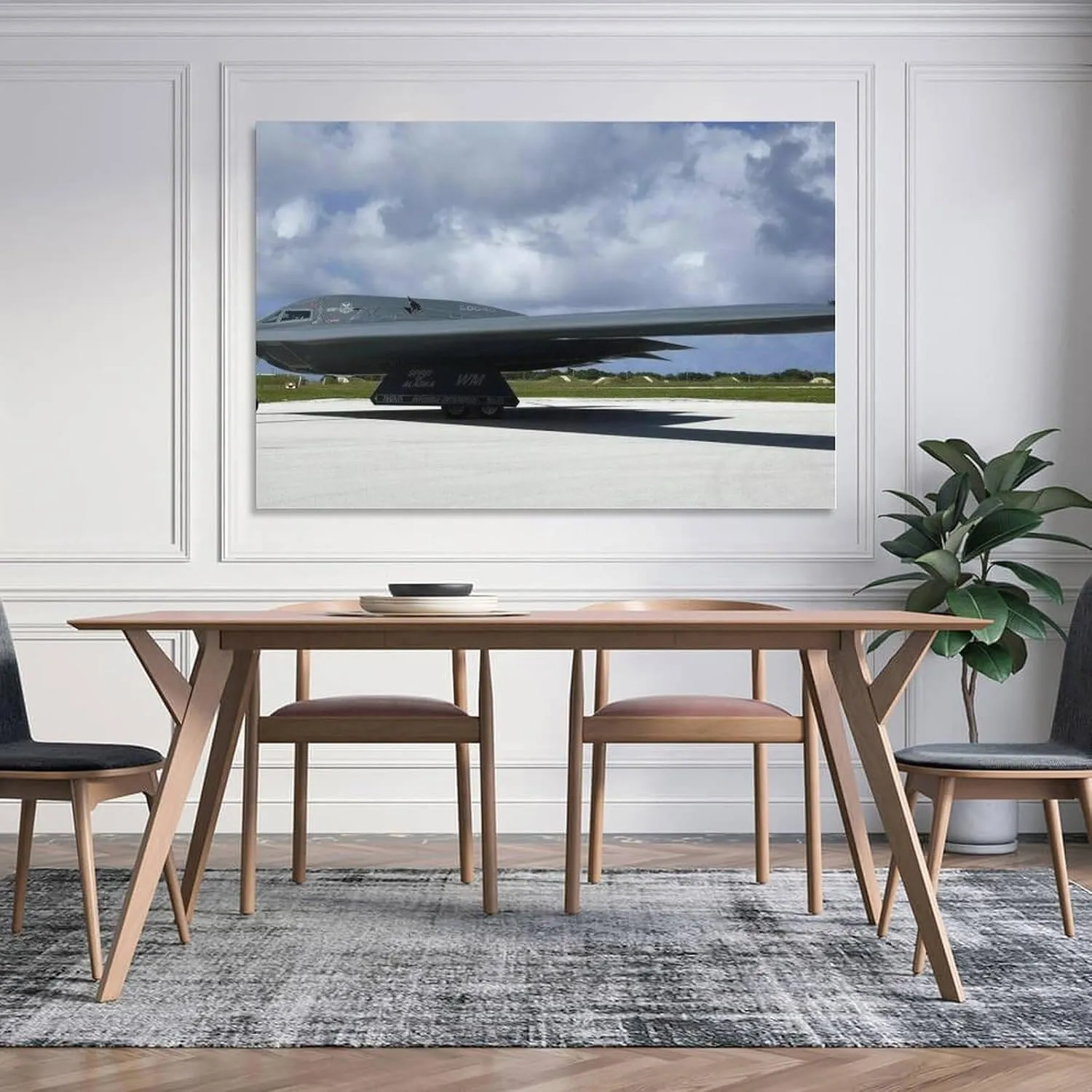 Aviation Wall Decor Northrop-Grumman B-2 Spirit Bomber Art Print Poster (19) Canvas Poster Wall Art Picture Prints Hanging Photo Decor Home Posters Artworks 20x30inch(50x75cm)