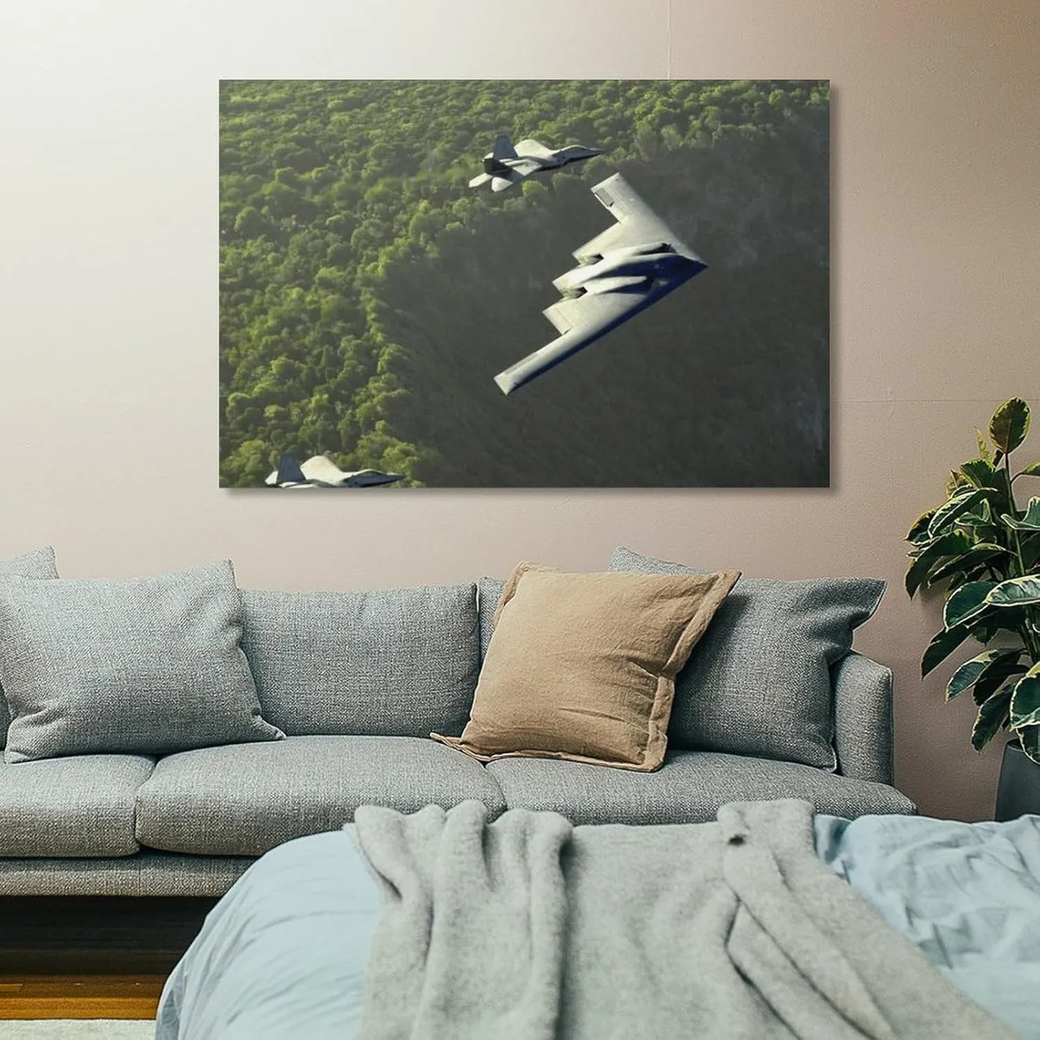 Aviation Wall Decor Northrop-Grumman B-2 Spirit Bomber Art Print Poster (9) Poster Decorative Painting Canvas Wall Art Living Room Posters Bedroom Painting 12x18inch(30x45cm)