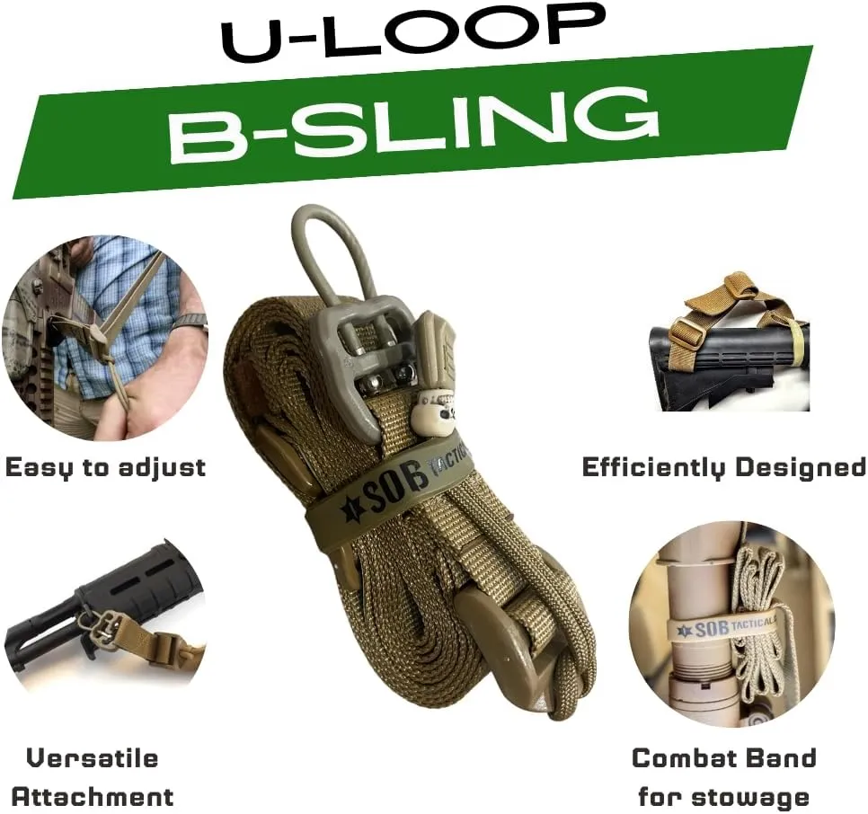 B-Sling | Movement-Free Quick-Detach Gun Sling | Customized Advantage, for Fast Transitions