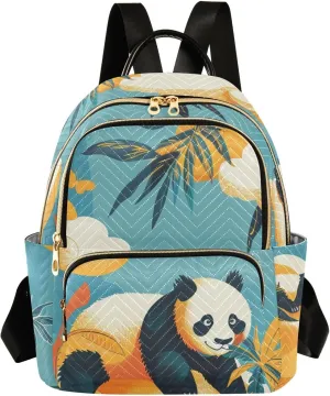 Backpack for Men and Women - Lightweight Laptop Backpack Casual Daypack for College Work Travel, Panda (17) (1), Medium