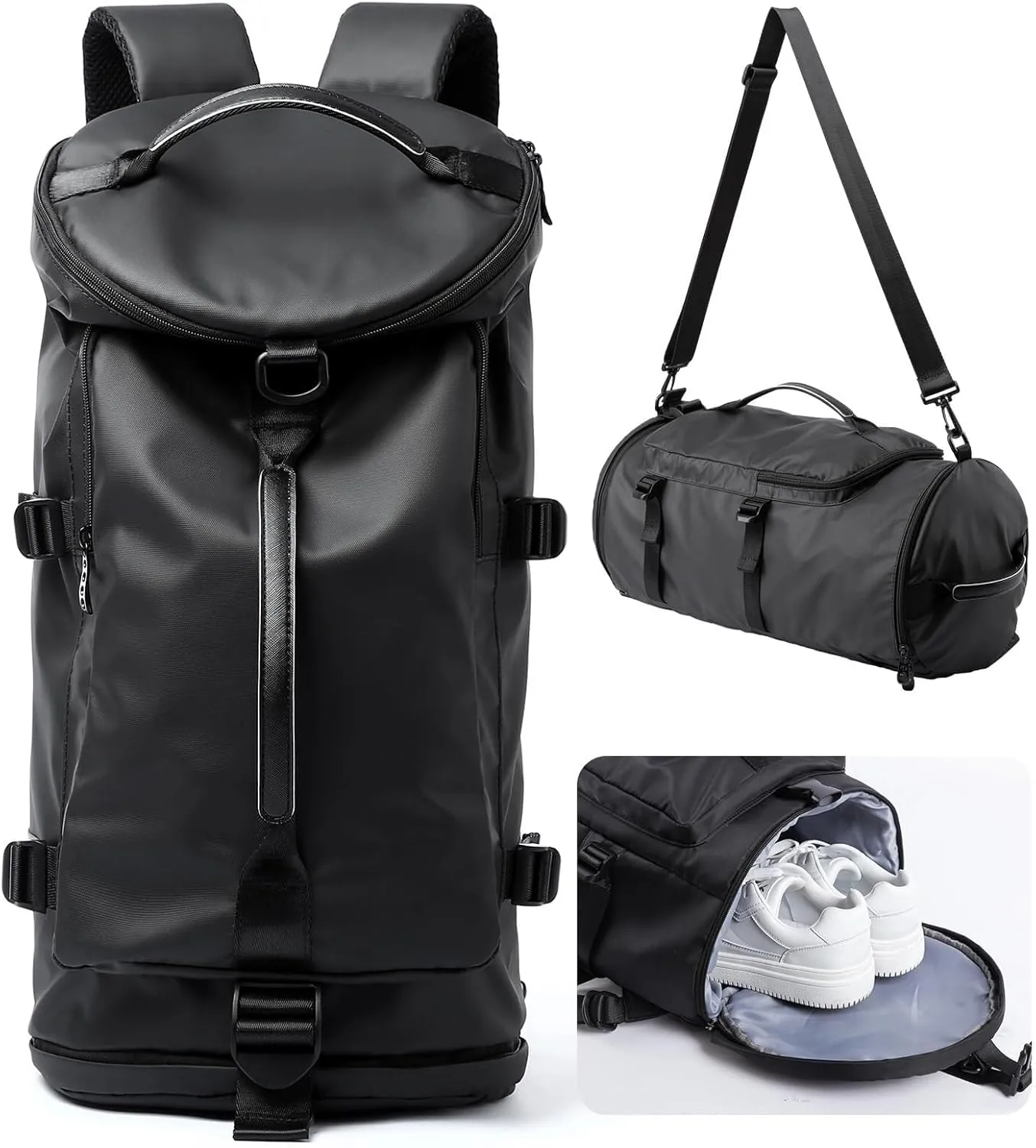 Backpack for Travel Sports Boxing Gym Duffel Bags for Men Waterproof Duffel Backpack with Shoes Compartment