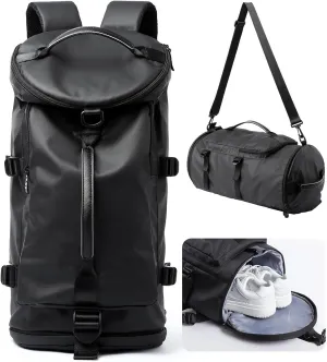 Backpack for Travel Sports Boxing Gym Duffel Bags for Men Waterproof Duffel Backpack with Shoes Compartment