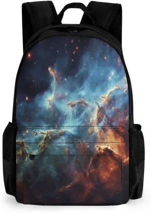 Backpack with Pocket Backpacks Universe Galaxy Space Printed Travel Backpack Lightweight Outdoor Travel Gym Events Bag