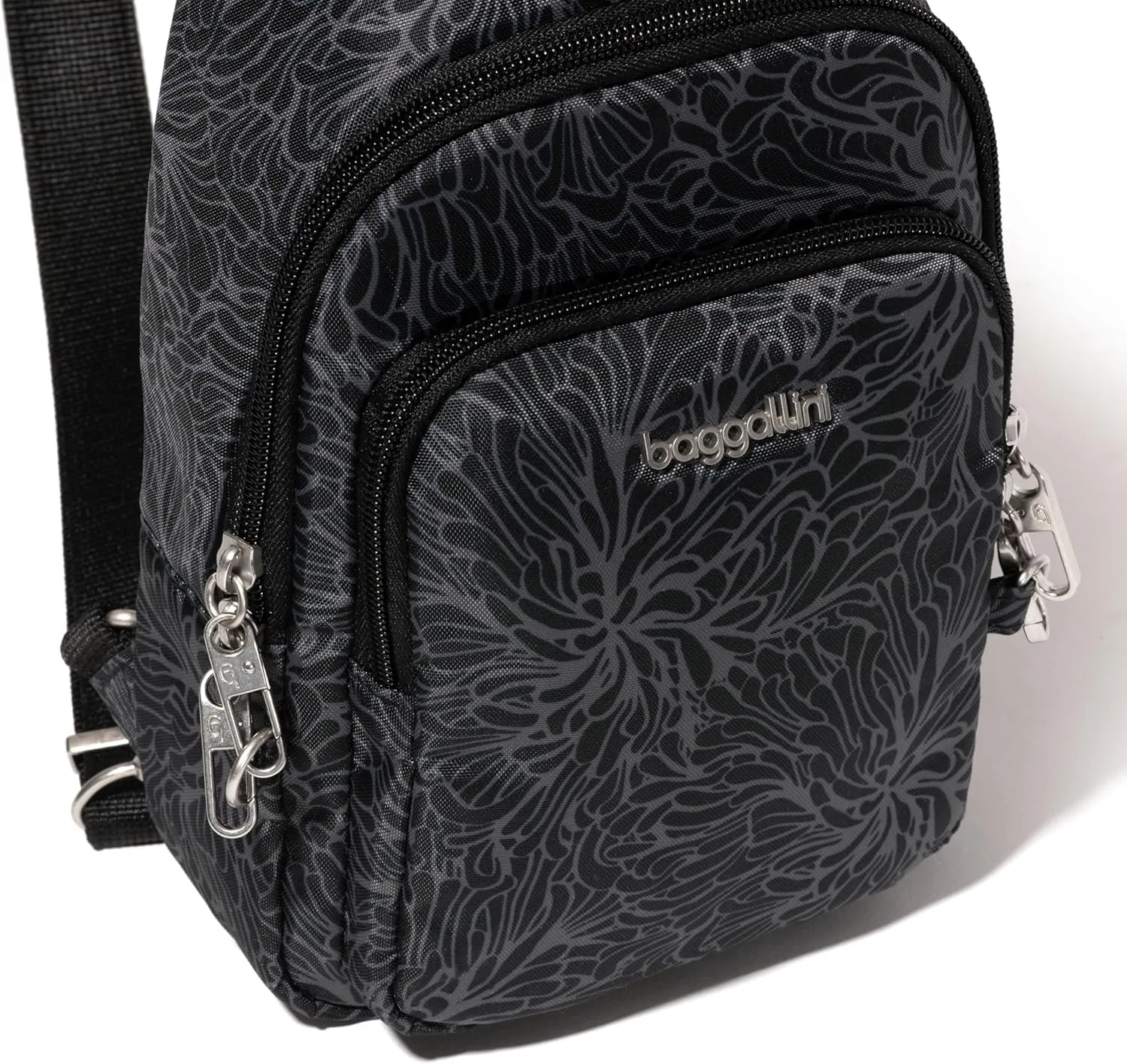 Baggallini Anti-Theft Daytripper Sling 7x12 Crossbody Travel Safe Bag W/Securtex Locking Zippers, Slash-Resistant & RFID