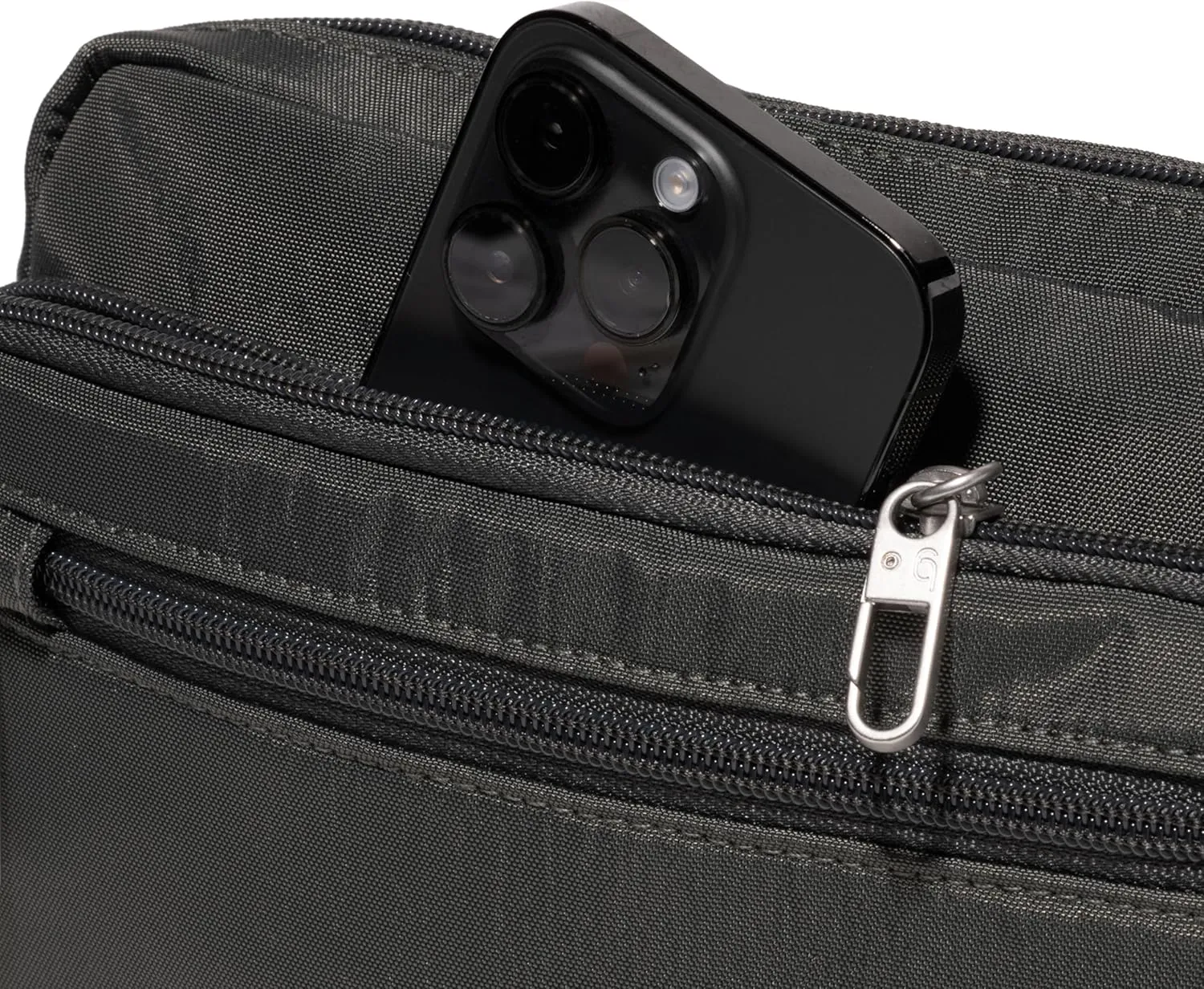 Baggallini Securtex Anti-Theft Belt Fanny Pack for Women RFID Wallet Locking Zipper-Travel Bag Crossbody Purse