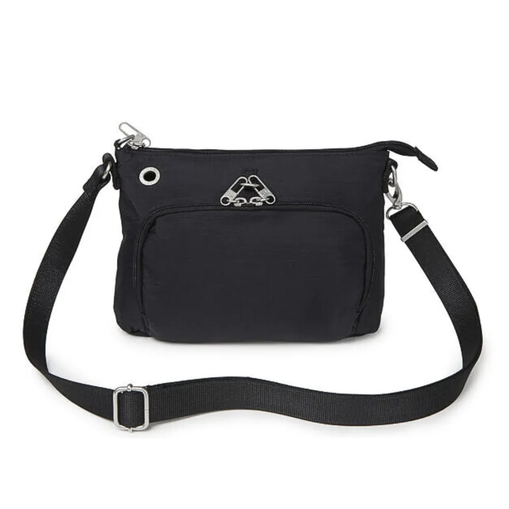 Baggallini Securtex Anti-Theft Memento Black Crossbody Bag (Women's)