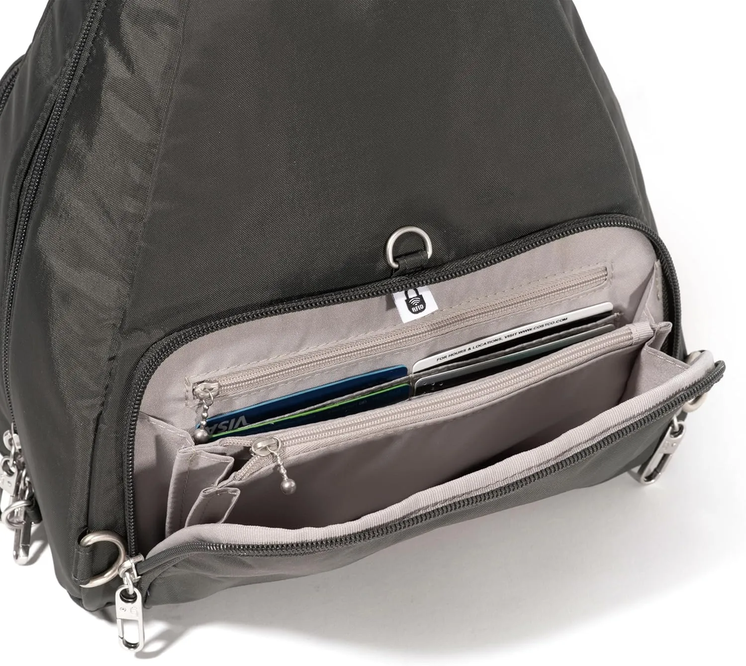 Baggallini Securtex Anti-Theft Vacation Convertible Sling
