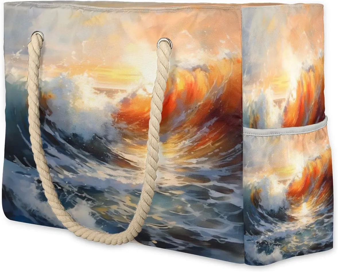 Bags for Women, Large Waterproof Beach Tote Bag for Gym Grocery Travel