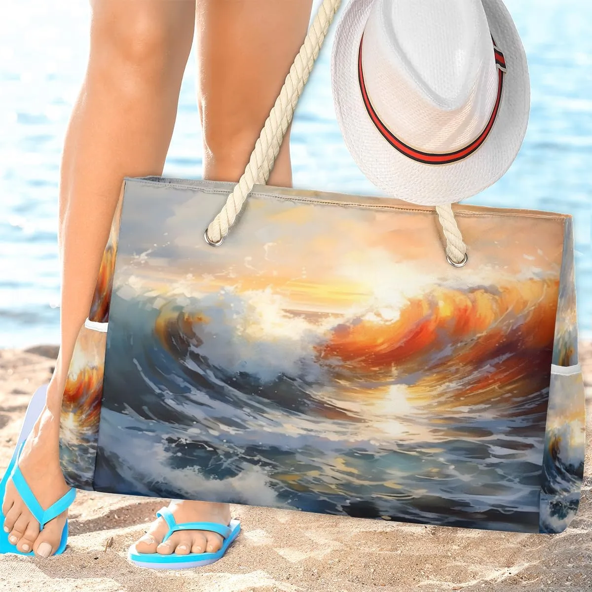 Bags for Women, Large Waterproof Beach Tote Bag for Gym Grocery Travel