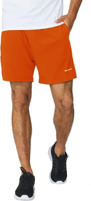 baleaf Men's 5" Running Athletic Shorts for Workout Gym Tennis Sports Lightweight Quick Dry with Zipper Pocket