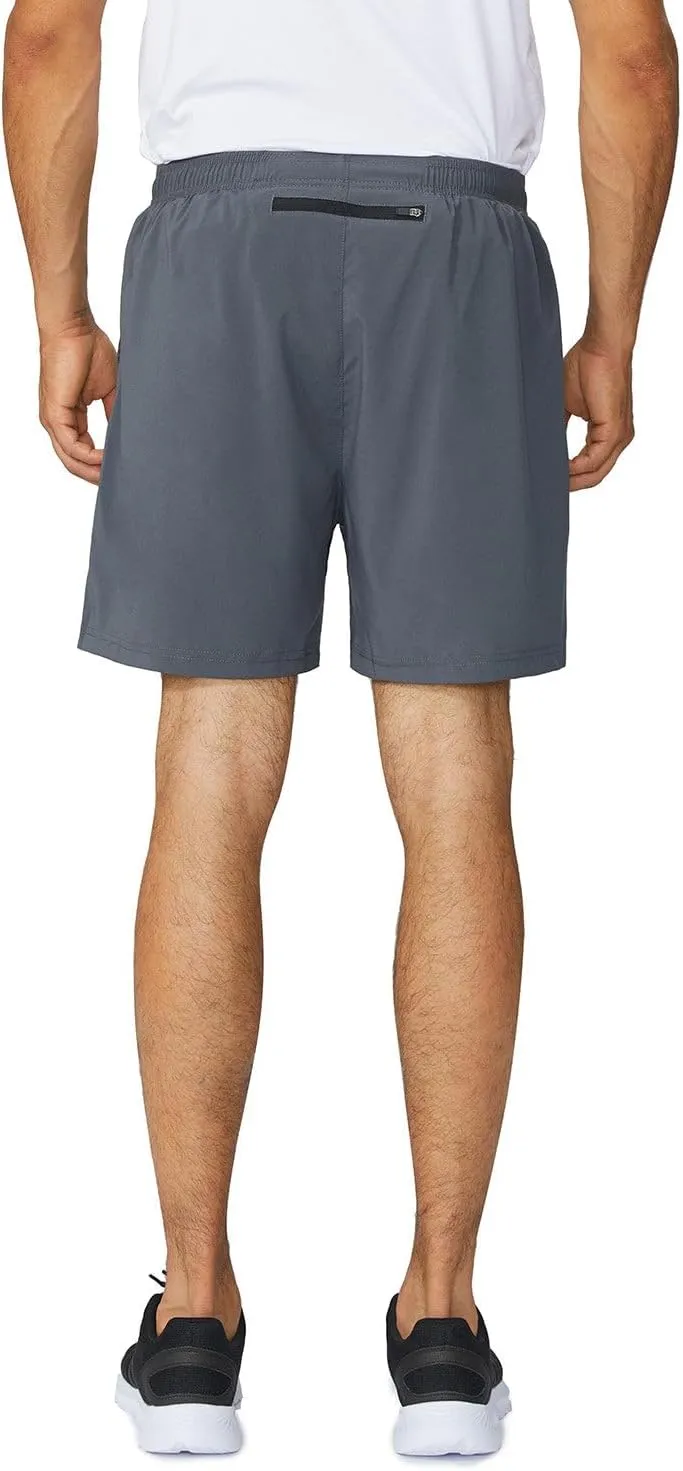 baleaf Men's 5" Running Athletic Shorts for Workout Gym Tennis Sports Lightweight Quick Dry with Zipper Pocket