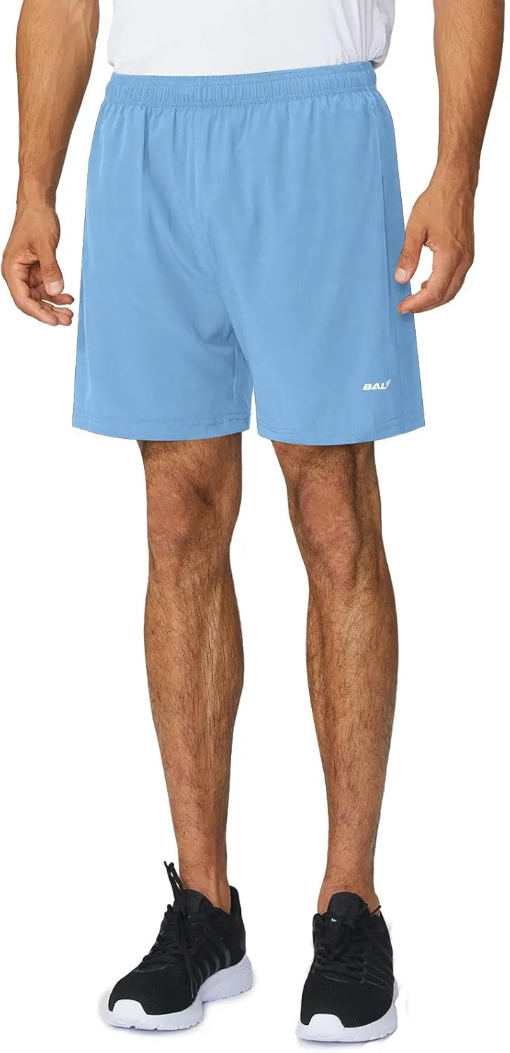 baleaf Men's 5" Running Athletic Shorts for Workout Gym Tennis Sports Lightweight Quick Dry with Zipper Pocket