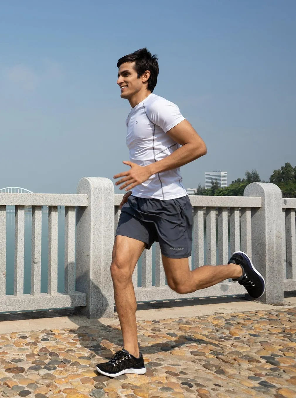 baleaf Men's 5" Running Athletic Shorts for Workout Gym Tennis Sports Lightweight Quick Dry with Zipper Pocket