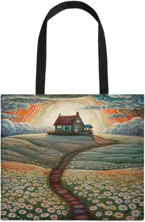 Bananas And Flowers Canvas Tote Bag for Women Men Stylish Tote Handbag Shoulder Bag Reusable Grocery Bag
