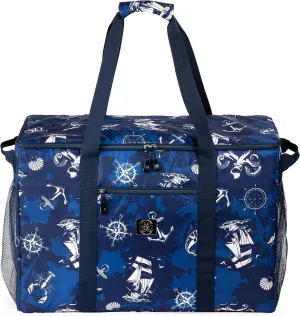 BANG&CARSEN Extra Large Beach Bag With Zipper - XXL Beach Tote Bag For Women With Many Pockets