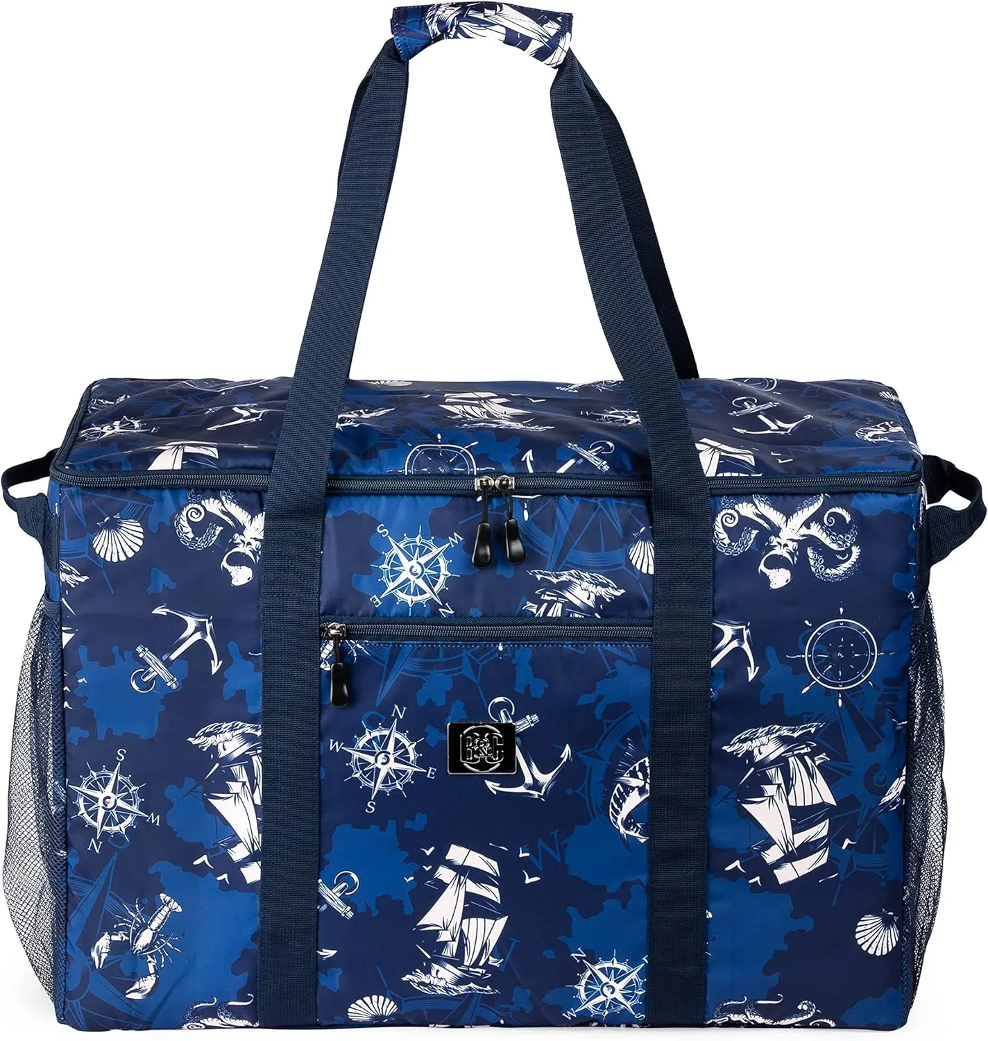 BANG&CARSEN Extra Large Beach Bag With Zipper - XXL Beach Tote Bag For Women With Many Pockets