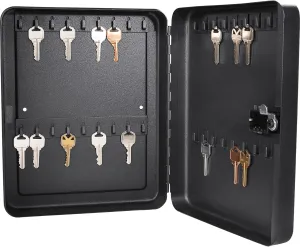 Barska Wall Mount Key Cabinet with Combination Code – Steel Locking Key Organizer Box for Home, Office, Business, Rental Property, and Commercial Use