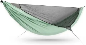 Bat Hammock Outdoor Anti-Mosquito Portable Anti-Rollover Single-Double Sling Swing with Mosquito net Bed Tent (Color : Green-1)