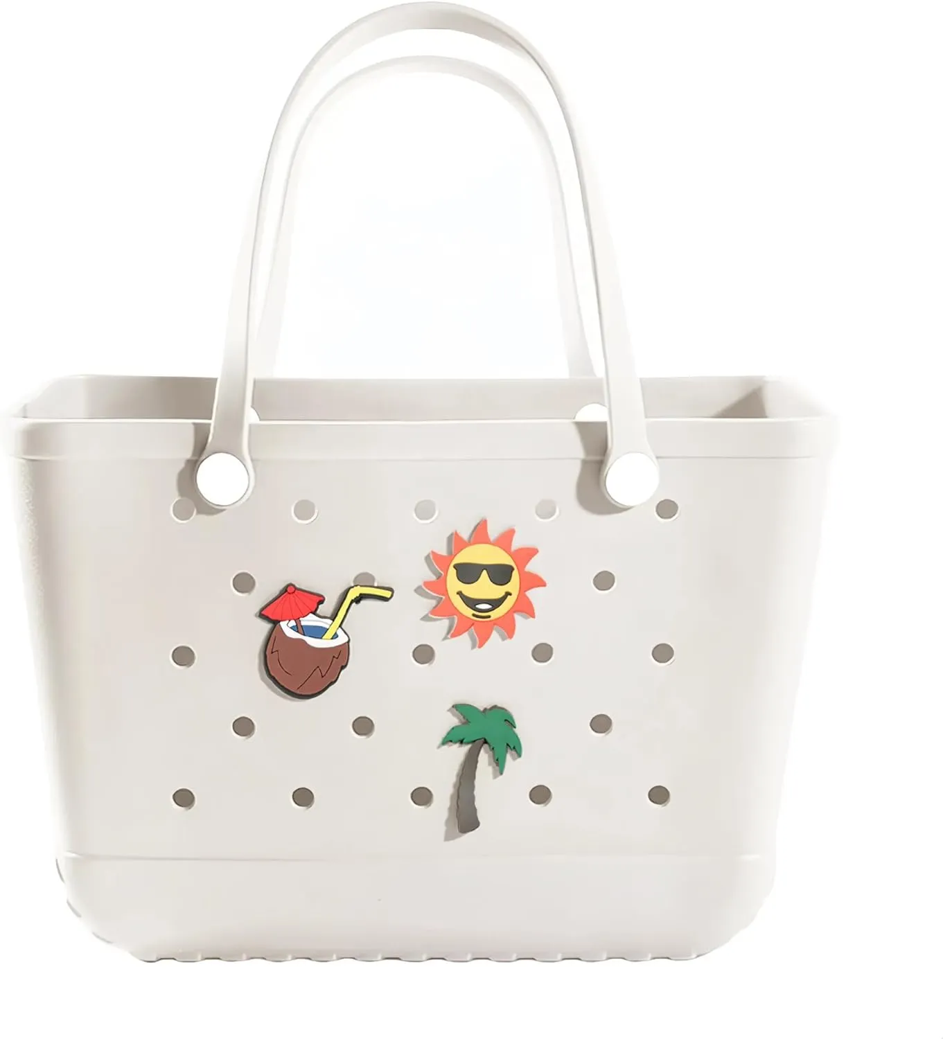 Beach Bag Rubber Beach Tote Bag- Rubber Tote Bags Waterproof Handbag for Women, Extra Large Travel Bag for Pool Boat Sports
