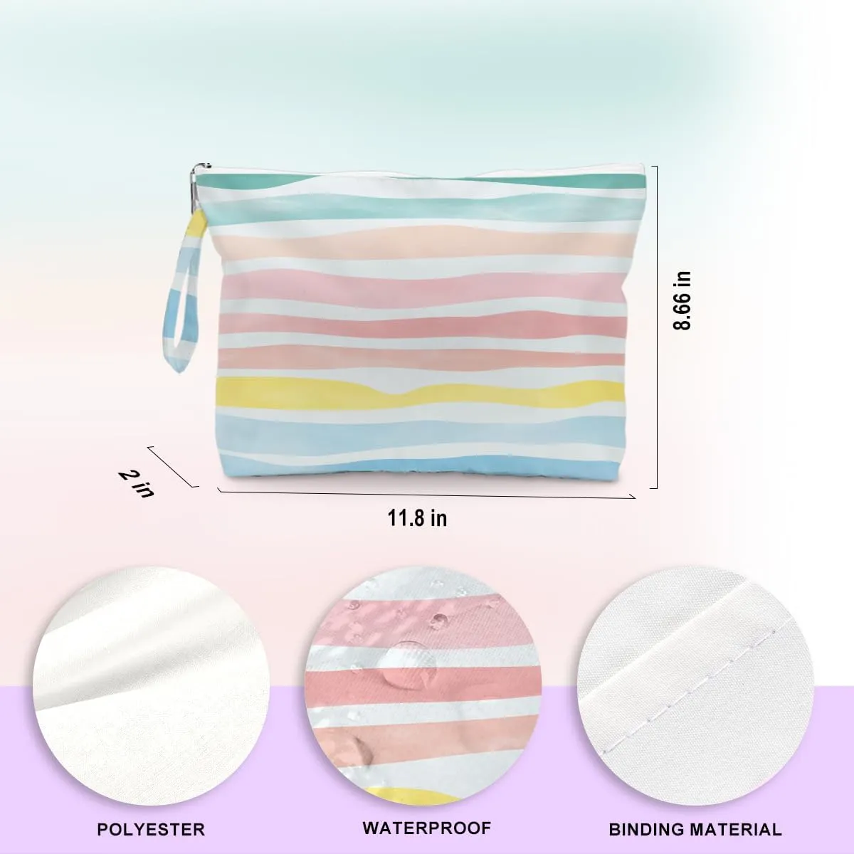 Beach Bag Wet Bag Waterproof Sandproof Women Beach Tote for Friends Travel Gifts